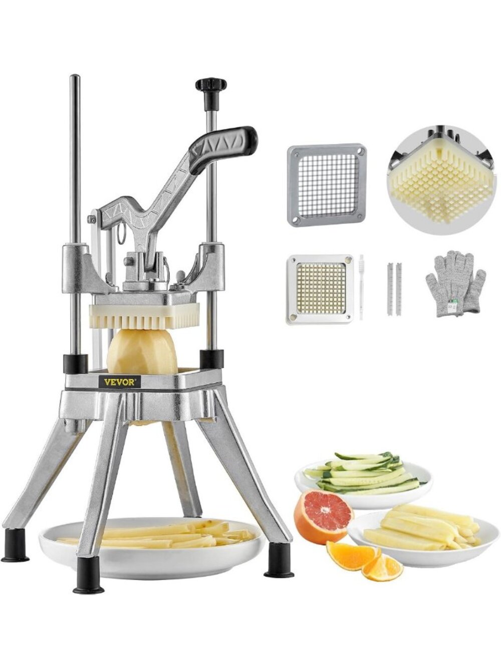 Heavy Duty Vegetable & Fruit Chopper - Professional Food Dicer & Onion Slicer